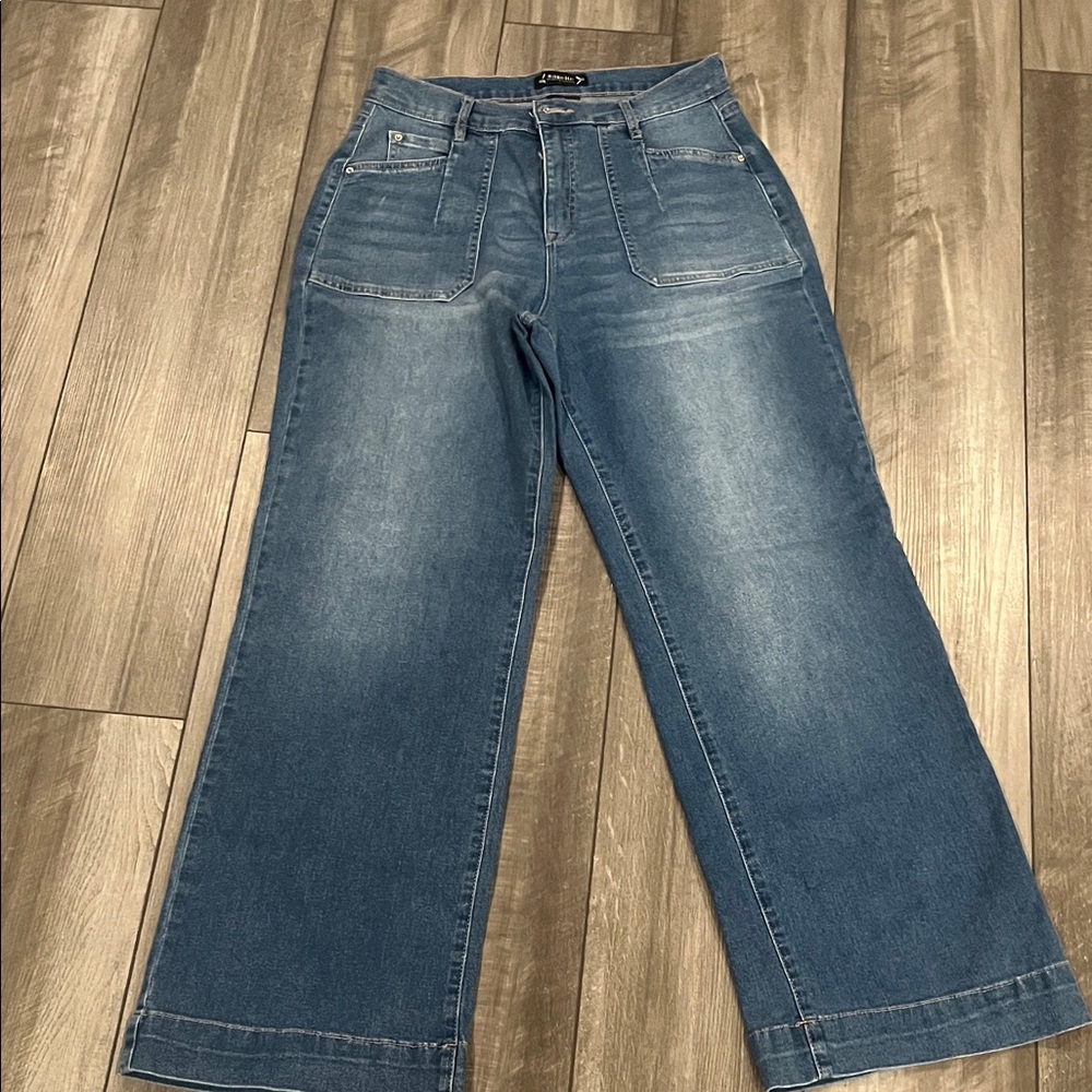 Nanette Lepore Blue Wide Leg Jeans